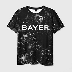 Футболка мужская Bayer 04 black ice, цвет: 3D-принт