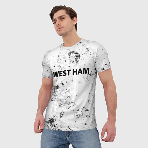 Мужская футболка West Ham dirty ice / 3D-принт – фото 3