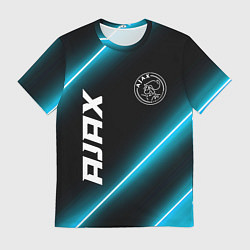 Футболка мужская Ajax неоновые лампы, цвет: 3D-принт