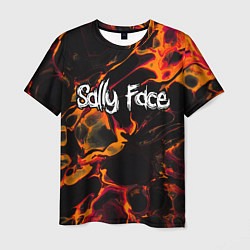 Футболка мужская Sally Face red lava, цвет: 3D-принт