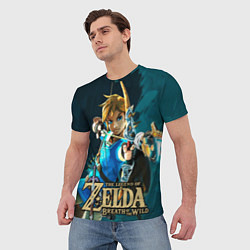 Футболка мужская Zelda - Link, цвет: 3D-принт — фото 2