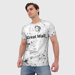 Футболка мужская Great Wall dirty ice, цвет: 3D-принт — фото 2