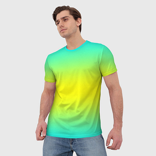 Мужская футболка Кислотный градиент / 3D-принт – фото 3