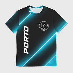 Футболка мужская Porto неоновые лампы, цвет: 3D-принт