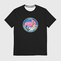 Футболка мужская NASA usa logo, цвет: 3D-принт