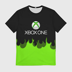 Футболка мужская Xbox green fire, цвет: 3D-принт
