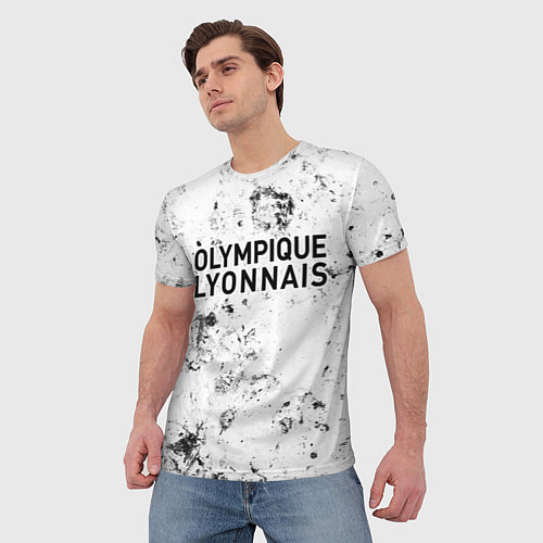 Мужская футболка Lyon dirty ice / 3D-принт – фото 3