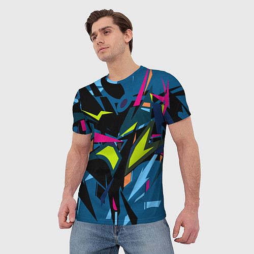 Мужская футболка Настоящая абстракция / 3D-принт – фото 3