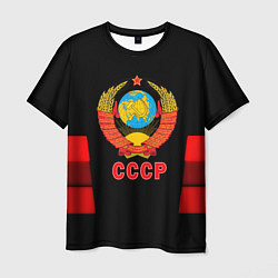 Футболка мужская СССР геометрия красный, цвет: 3D-принт