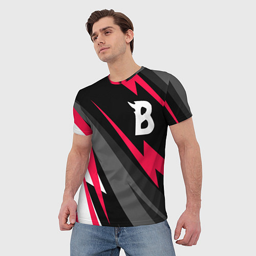 Мужская футболка Beastars electro lines / 3D-принт – фото 3