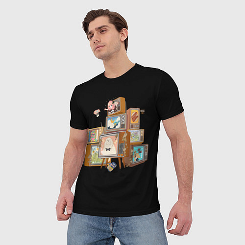 Мужская футболка Аня: Семья шпиона / 3D-принт – фото 3