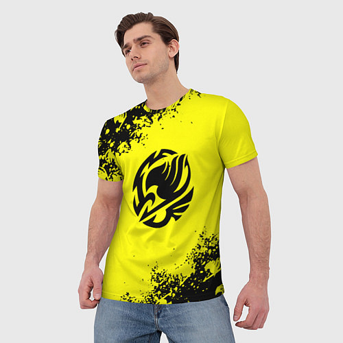Мужская футболка Хвост феи текстура аниме / 3D-принт – фото 3