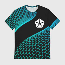 Футболка мужская Jeep electro hexagon, цвет: 3D-принт