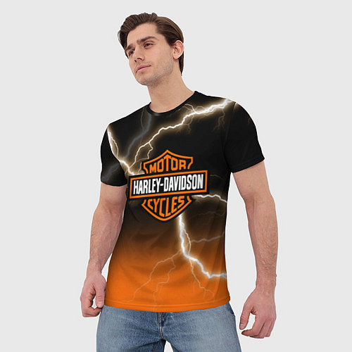 Мужская футболка Harley / 3D-принт – фото 3
