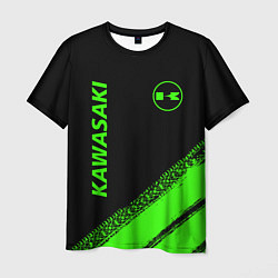 Футболка мужская Kawasaki - logo, цвет: 3D-принт