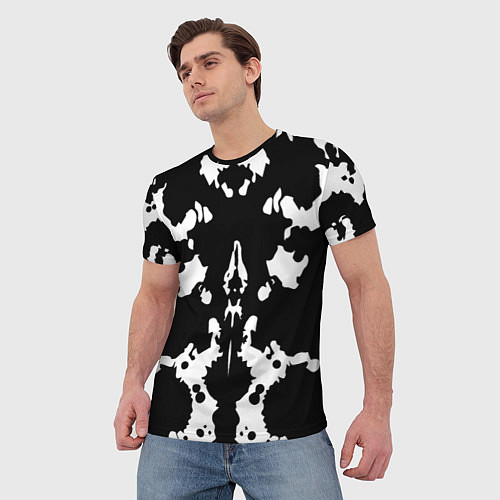 Мужская футболка Тест Роршаха - нейросеть / 3D-принт – фото 3