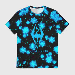 Футболка мужская The Elder Scrolls logo winter, цвет: 3D-принт