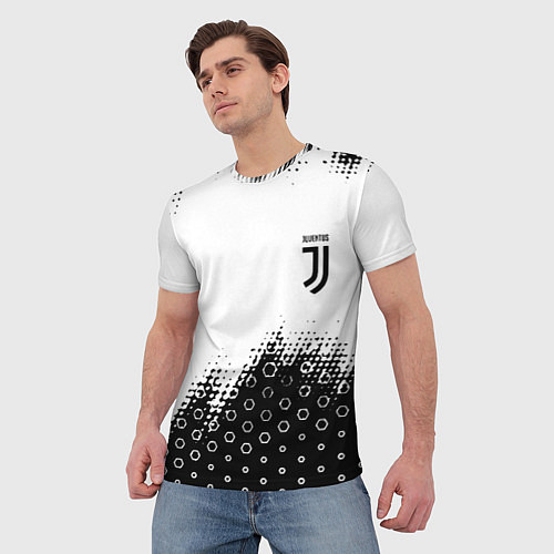 Мужская футболка Juventus sport steel / 3D-принт – фото 3