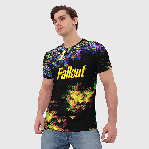 Мужская футболка Fallout краски / 3D-принт – фото 3