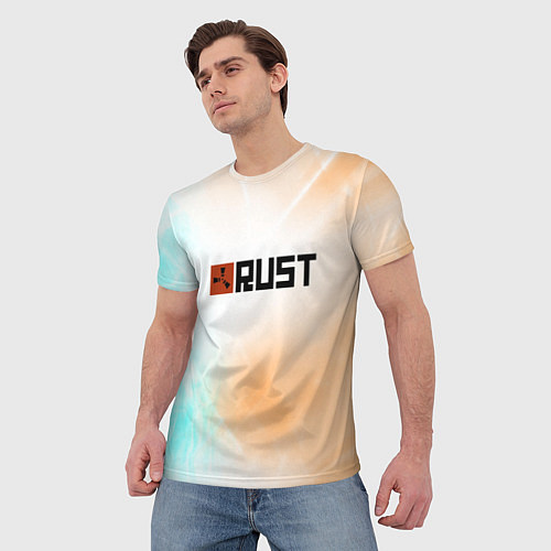 Мужская футболка RUST gradient / 3D-принт – фото 3
