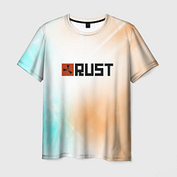 Футболка мужская RUST gradient, цвет: 3D-принт