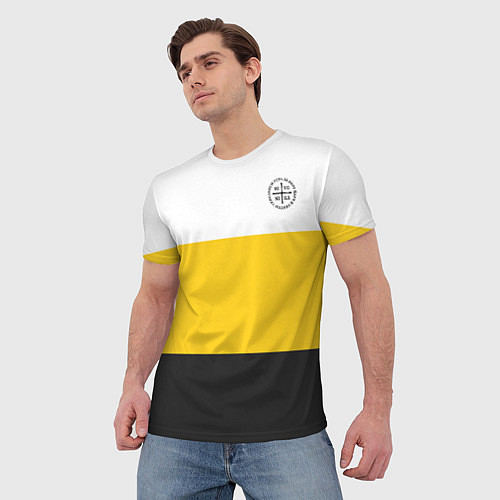 Мужская футболка За веру царя и святую триединую Русь НИКА черная / 3D-принт – фото 3