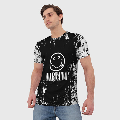 Мужская футболка Nirvana teddy / 3D-принт – фото 3