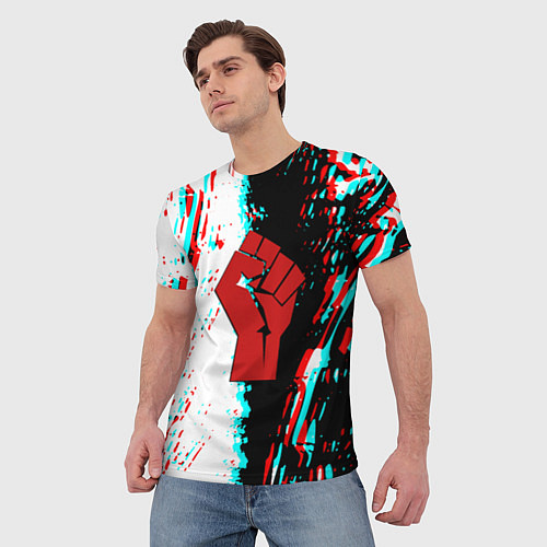 Мужская футболка СССР краска текстура / 3D-принт – фото 3