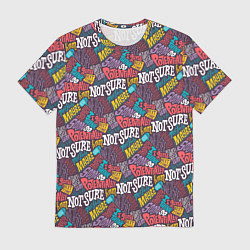 Футболка мужская Сомнения, цвет: 3D-принт