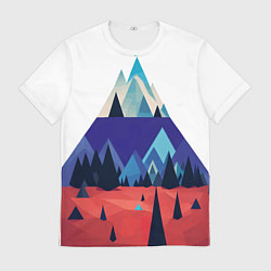 Футболка мужская Русские горы, цвет: 3D-принт