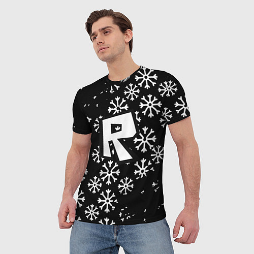 Мужская футболка Roblox winter / 3D-принт – фото 3