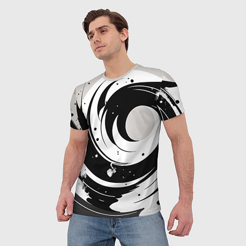 Мужская футболка Экспрессивная абстракция - нейроарт / 3D-принт – фото 3