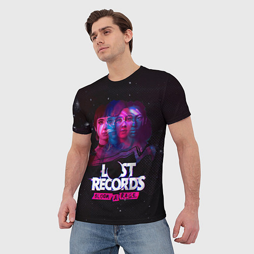 Мужская футболка Герои Lost records bloom and rage / 3D-принт – фото 3