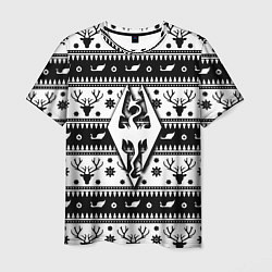 Футболка мужская The Elder Scrolls winter deer pattern, цвет: 3D-принт
