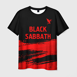 Футболка мужская Black Sabbath - red gradient посередине, цвет: 3D-принт