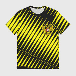 Футболка мужская Герб РФ абстракция, цвет: 3D-принт