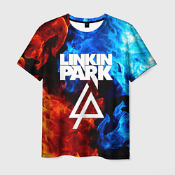 Футболка мужская Linkin park битва огней, цвет: 3D-принт