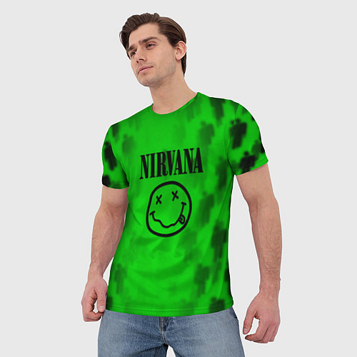 Мужская футболка Nirvana x Billie / 3D-принт – фото 3