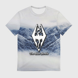 Футболка мужская Cкайрим зима, цвет: 3D-принт