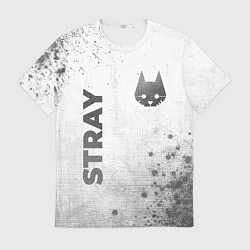 Футболка мужская Stray - white gradient вертикально, цвет: 3D-принт