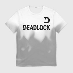Футболка мужская Deadlock glitch на светлом фоне посередине, цвет: 3D-принт