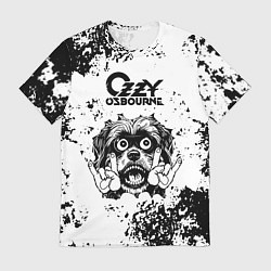 Футболка мужская Ozzy Osbourne - рок пес, цвет: 3D-принт