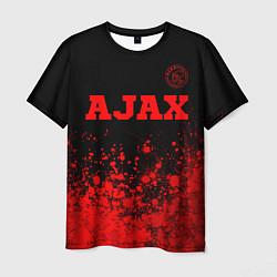 Футболка мужская Ajax - red gradient посередине, цвет: 3D-принт