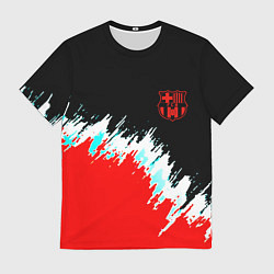 Футболка мужская Барселона фк краски, цвет: 3D-принт