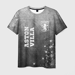 Футболка мужская Aston Villa - grey gradient вертикально, цвет: 3D-принт