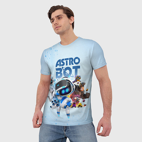Мужская футболка Astro Bot - Game / 3D-принт – фото 3