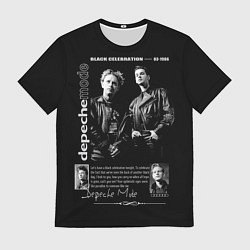 Футболка мужская Depeche Mode Black Celebration 1986, цвет: 3D-принт
