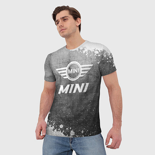 Мужская футболка Mini - grey gradient / 3D-принт – фото 3