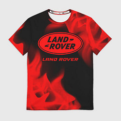 Футболка мужская Land Rover - red gradient, цвет: 3D-принт
