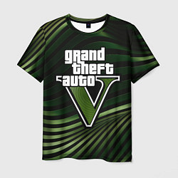 Футболка мужская Grand Theft Auto V - logo, цвет: 3D-принт